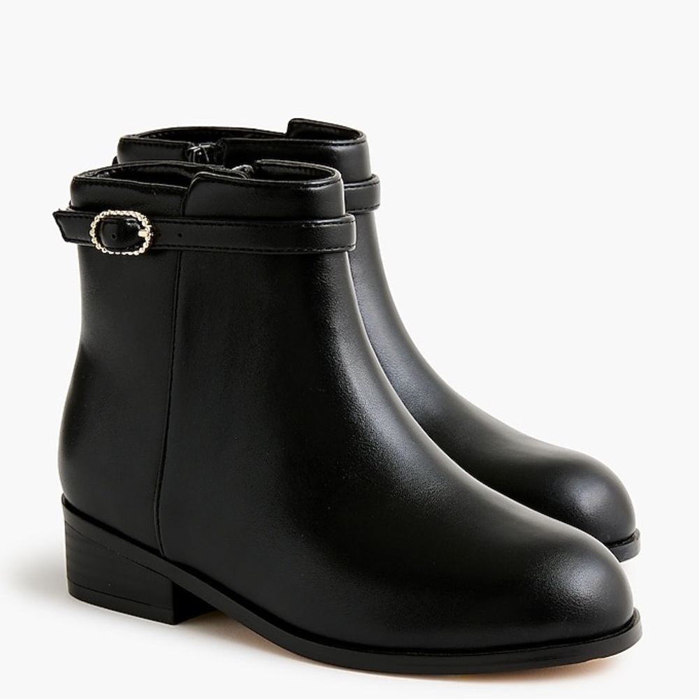 J Crew Girls' buckle-strap booties CL827